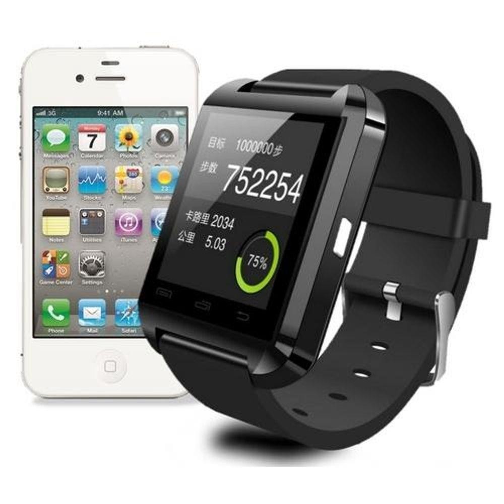 Smartwatch U8 - Relógio Inteligente, Bluetooth Android Iphone