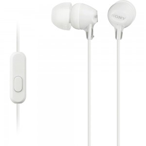 Fone de Ouvido Intra-Auricular com Microfone MDR-EX15AP, Sony, Branco
