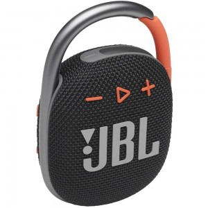 JBL Caixa Bluetooth JBLCLIP4BLKO, Preto/Laranja