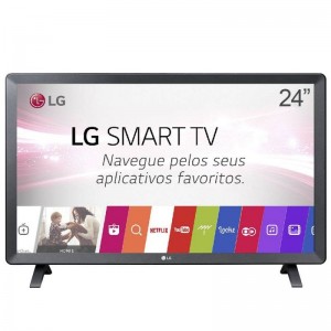 Smart TV Monitor LG 24" LED Wi-Fi webOS 3.5 DTV Time Machine Ready 24TL520S - Bivolt