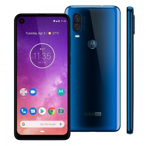 Smartphone One Vision, Motorola, Modelo XT1970-1, 128 GB, 6.34'', Azul Safira